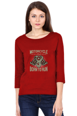 All Weather Round neck 3/4 Sleeve Cotton T-shirt for Women