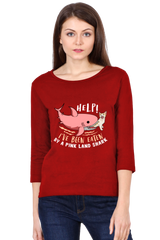 All Weather Round neck 3/4 Sleeve Cotton T-shirt for Women