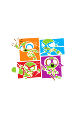 Anime Cotton V Neck T-shirts