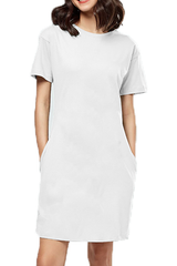 Female T-Shirt Dress White