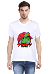 Anime Cotton V Neck T-shirts