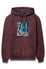 Streetwear Acid Wash Hoodie Sweatshirt
