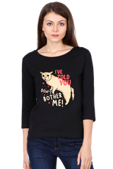 All Weather Round neck 3/4 Sleeve Cotton T-shirt for Women