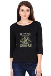 All Weather Round neck 3/4 Sleeve Cotton T-shirt for Women