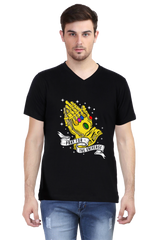 Anime Cotton V Neck T-shirts