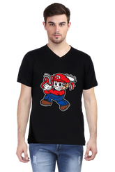 Anime Cotton V Neck T-shirts