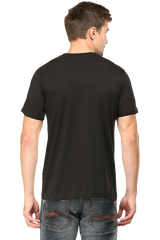 Naruto Print Male Vneck Half Sleeve Black
