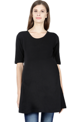 Female Maternity Tshirt Half Sleeve Black