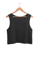 Female Crop Tank Black