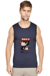 Men's Premium 100% Cotton Sleeveless T-shirt