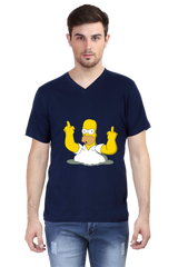 Anime Cotton V Neck T-shirts