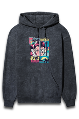 Streetwear Acid Wash Hoodie Sweatshirt