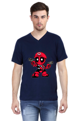 Anime Cotton V Neck T-shirts