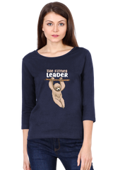 All Weather Round neck 3/4 Sleeve Cotton T-shirt for Women