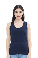 Female Tank Top Navy Blue