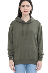 Unisex Hooded SweatShirt Olive Green