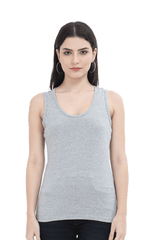 Female Tank Top Grey Melange