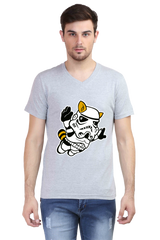 Anime Cotton V Neck T-shirts