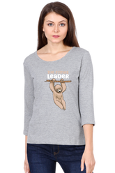 All Weather Round neck 3/4 Sleeve Cotton T-shirt for Women