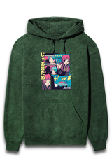 Streetwear Acid Wash Hoodie Sweatshirt