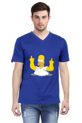 Anime Cotton V Neck T-shirts