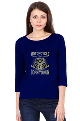 All Weather Round neck 3/4 Sleeve Cotton T-shirt for Women