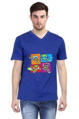 Anime Cotton V Neck T-shirts