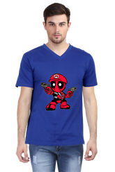 Anime Cotton V Neck T-shirts