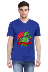 Anime Cotton V Neck T-shirts