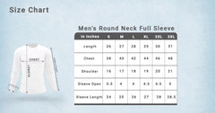 Male Round Neck Full Sleeve Black
