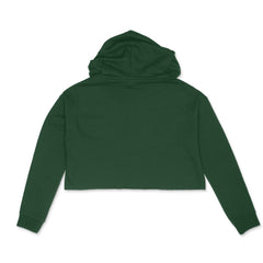 Premium Women’s Crop Hoodie in Olive Green