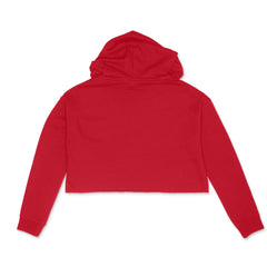 Premium Women’s Crop Hoodie in Red