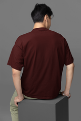 Premium Oversized T-Shirt Maroon