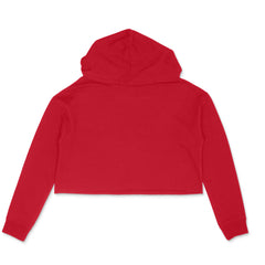 Premium Women’s Crop Hoodie in Red