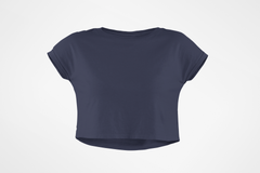 Crop Top Navy Blue