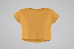 Crop Top Golden Yellow