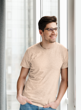 Premium Peach half sleeve T-shirt!