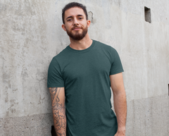 Premium T-Shirt - Half Sleeve in Petrol Blue