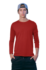 Male Round Neck Full Sleeve Red