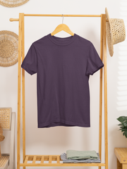 Basic Unisex T-Shirts in Purple Melange