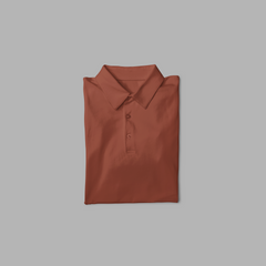 Male Polo Half Sleeve Brick Red