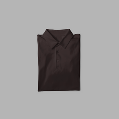 Male Polo Half Sleeve Coffee Brown