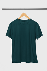 Premium T-Shirt - Half Sleeve in Petrol Blue
