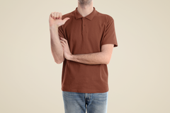 Male Polo Half Sleeve Brick Red