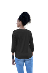 Female Round Neck Full Sleeve Black