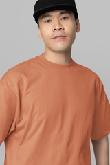 Premium Oversized T-Shirt in Coral