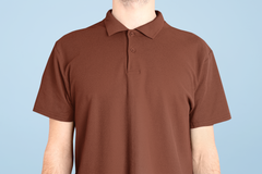 Male Polo Half Sleeve Brick Red