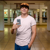 Premium T-Shirt - Half Sleeve in Light baby pink