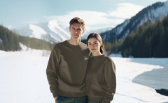 Unisex Sweatshirts Olive Green