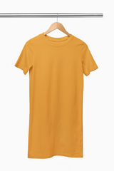 Female T-Shirt Dress Golden Yellow